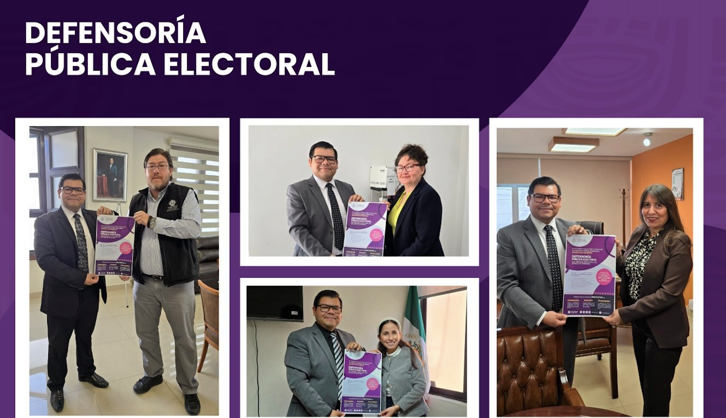Titular de la Defensoría Pública Electoral del TEED Impulsa la Colaboración Interinstitucional