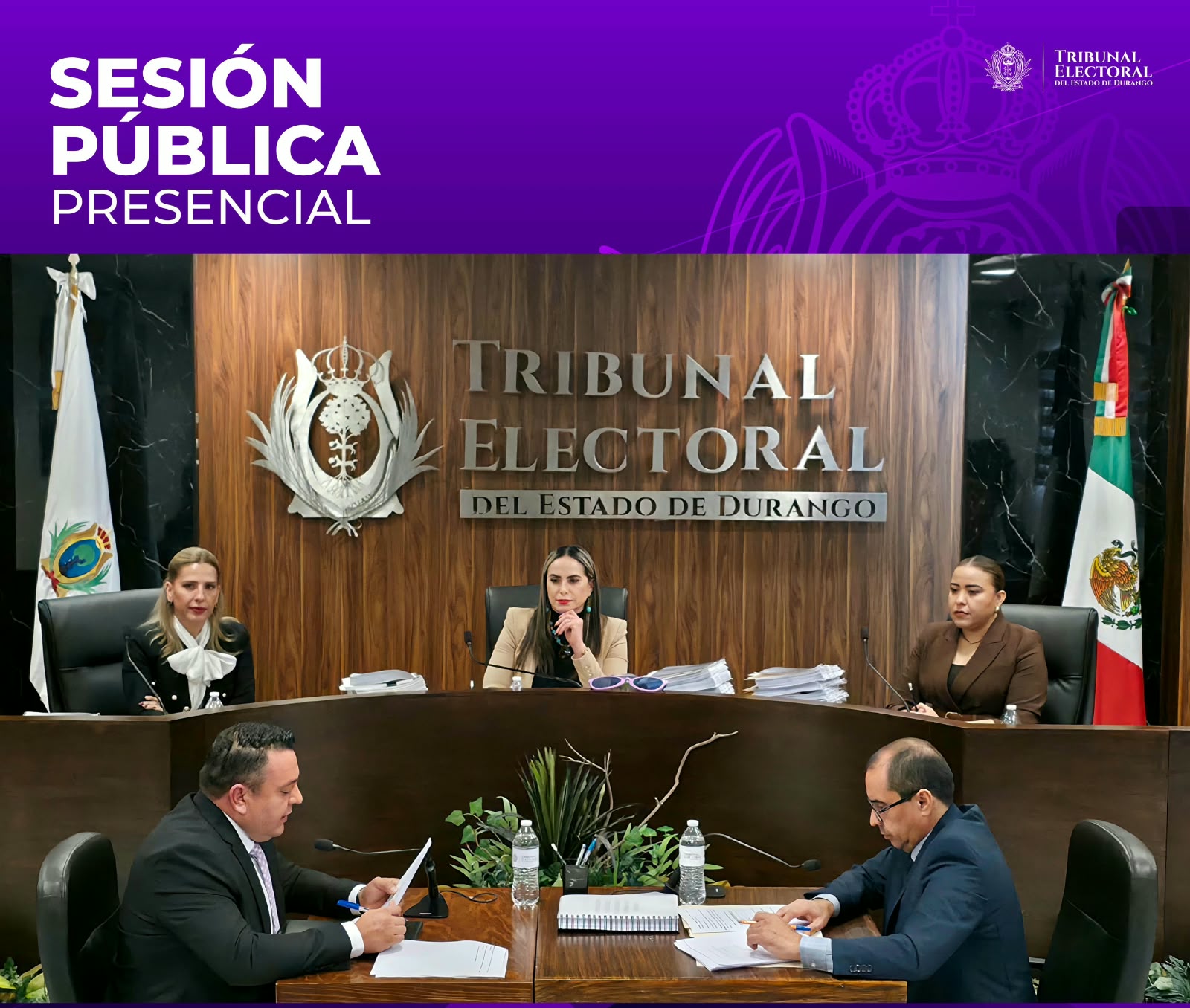 Tribunal Electoral de durango resuelve asuntos sobre violencia política de género, candidaturas y derechos de afiliación partidista.